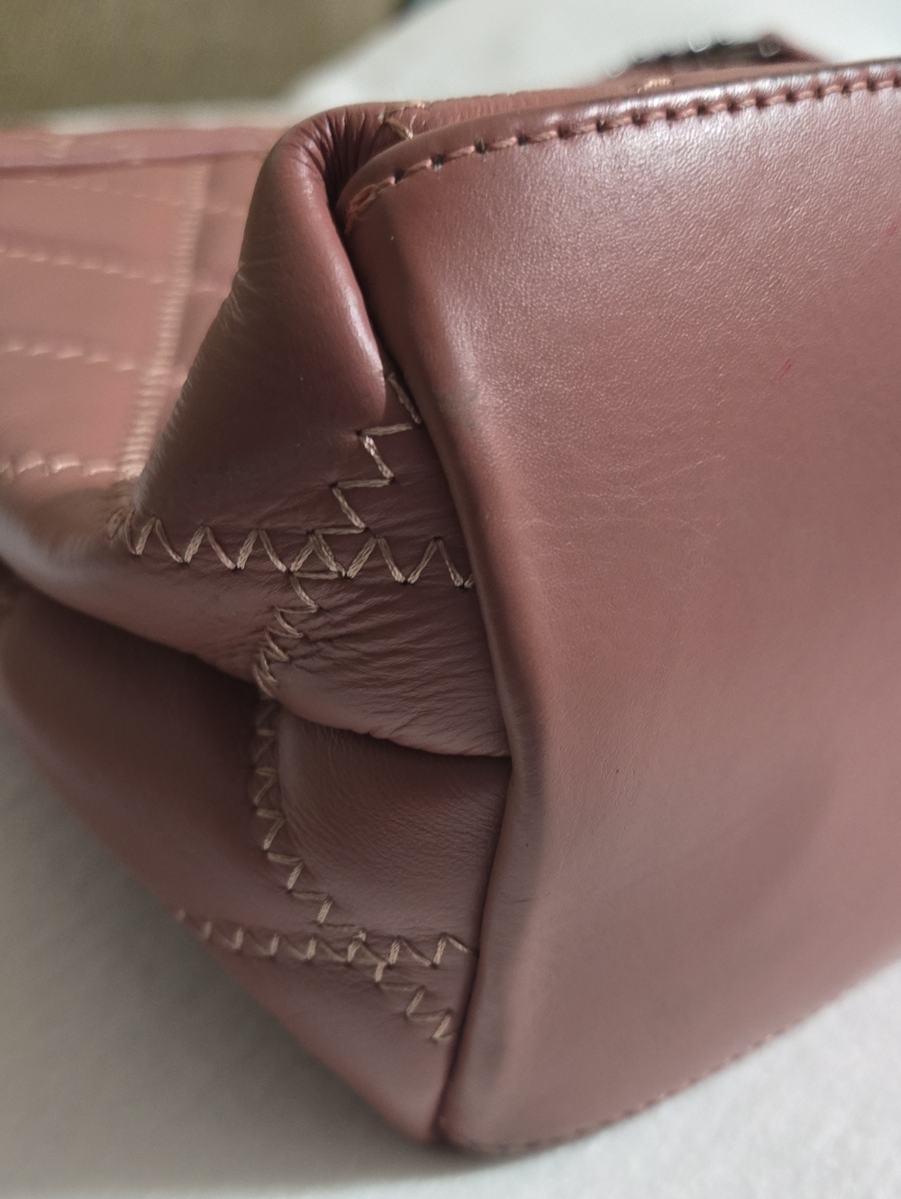 Roberta Rossi Nice Pink Quilted Shoulder Bag with Chain Detailing 15.5Wx9H - Picture 15 of 16